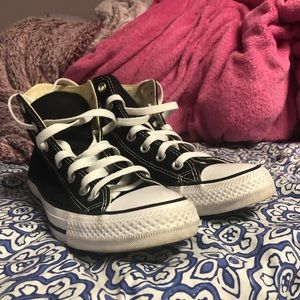 Black hightop Converse